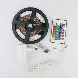 Life Light Led RGB Led szalag csomag, 3 méter RGB Led szalag 30 Ledes, 24 gombos infrás vezérlő, 1, 5A tápegység. Life Light Led (LLSZ505030L2EVRGB3MSZETT)