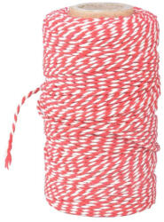 Esschert Design Piros fehér csíkos kötöző madzag, 100 m (C2058)