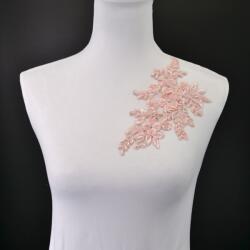 Takoy Aplicație pentru rochie buchet roz - partea stângă
