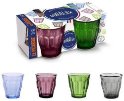 Duralex PICARDIE Multicolor 25 cl (4 db) (201048)