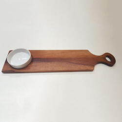 Parawood Fa kínáló+porc. tálka 55x13x1, 5 cm (210008)