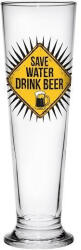 Cerve SIENA talpas sörös pohár 0, 4 liter "SAVE WATER DRINK BEER (165389)