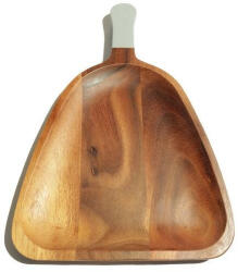 Parawood Fa kínáló háromszög 28x43x3cm szürke nyéllel (210116)