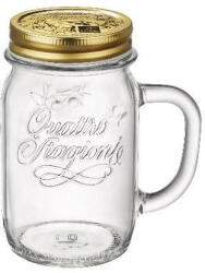 BormioliRocco Bormioli Rocco QUATTRO ÚJ TRANS füles pohár+tető 0, 415 liter (119837)