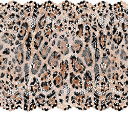 Takoy Dantelă elastică 15 cm cu imprimeu leopard