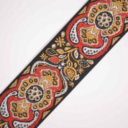 Takoy Chingă brodată de 5 cm ornament muștariu