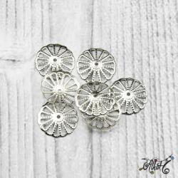  Nagyméretű gyöngykupak - platina (nagy kiszerelés)