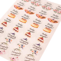 Valex Decor 24 db. 5cm-es névnapi matrica (DM05-06)