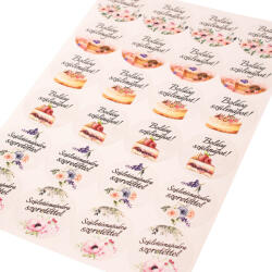 Valex Decor 24 db. 5cm-es születésnapi matrica (DM05-05)