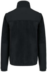 Designed To Work Lvehető bélelt ujjú vastag polár pulóver, az elején végig cipzárral, Designed To Work WK9105, Black-3XL (wk9105bl-3xl)