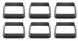  Mini tarte forma, négyzet, 6db-os