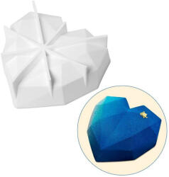  Szív alakú torta forma, szilikon, 19.3x16x5.8 cm