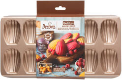 Decora madeleine sütőforma, fém, rose gold, 39, 8×20, 7 cm (0070112)