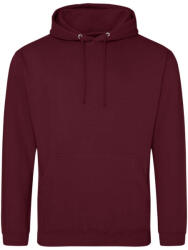 Just Hoods Uniszex laza szabású kapucnis pulóver AWJH001, Burgundy-XS (awjh001bu-xs)