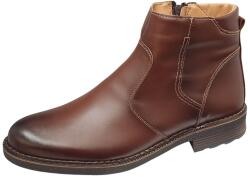 Ciucaleti j Ghete barbati casual din piele naturala cu fermoar imblanite GKR115M, marimea 42