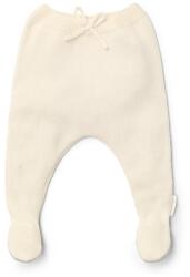 Little Dutch Pantaloni tricotati din bumbac organic - Off White - Newborn Naturals - Little Dutch