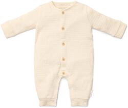 Little Dutch Salopeta din bumbac organic pentru bebelusi - Creme - Newborn Naturals - Little Dutch