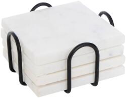5five Simple Smart Set 4 suporti cani si pahare Marble, suport metal, 11 x 5 cm Pahar