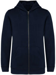 Native Spirit NS405 ECO-FRIENDLY KIDS’ FULL ZIP HOODED SWEATSHIRT (ns405nvb-10/12) - polokozpont
