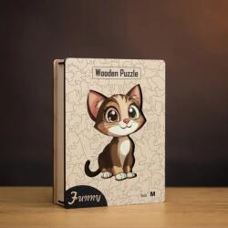  Csintalan kiscica fa puzzle L Prémium fa doboz