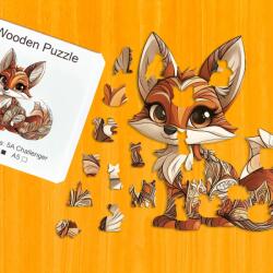  Huncut róka fa puzzle M Papír doboz