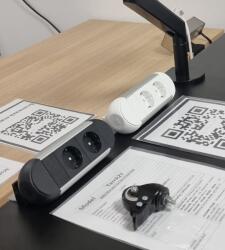 ABL Priza de birou cu 2 module shucko - prindere exterioara tip menghina (chroma2shk)