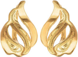 Argento-ekszer Aranyozott ezüst fülbevaló - kézi gravírozással (65390)