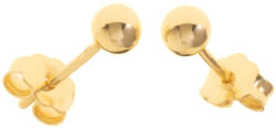 Argento-ekszer Arany fülbevaló - golyók, átmérője 4 mm (6A016)