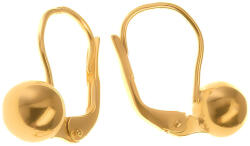 Argento-ekszer Aranyozott ezüst fülbevaló - golyók, átmérője 6 mm (66907)