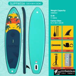 Funwater Palm Green Supfw55a Sup Deszka