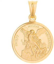Argento-ekszer Arany medál - szent Mihály arkangyal (8A099)