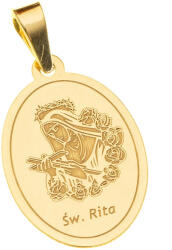 Argento-ekszer Arany medál - medalion, szent Rita (8A056)