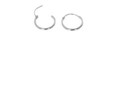 Argento-ekszer Ezüst karika fülbevaló - kicsi karikák, átmérője 12 mm (66557)