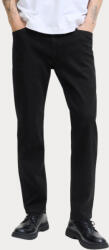 Jack & Jones Pantaloni Jeans pentru Bărbați Elastic cu Croială Regular Black 12282670 (12282670)