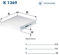 Filtron K1369A Filtron pollenszűrő aktív szénnel