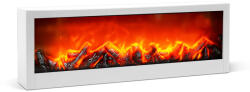  Kandalló LED-es lánghatással - fehér - elemes / USB-s - 60 x 10 x 20 cm (BW2015WH)