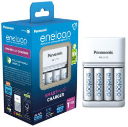 Panasonic Eneloop BQ-CC55 Akkumulátor Töltő + 4 db AA Akkumulátor (PS-BQCC55-4AA)