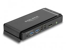 Delock DisplayPort 1.4 KVM switch 8K 60 Hz USB 5 Gbps-vel és audióval (11476)