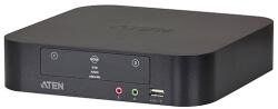 LogiLink KVM kapcsoló 2 portos USB Mini DisplayPort Dual-View KVM Au-val (AU0062)
