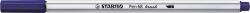 STABILO Ecsetirón, STABILO "Pen 68 brush", sötétkék (TST56822) - irodasziget