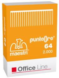 PRIMULA Tűzőkapocs, 6/4, PRIMULA Punto Oro 64, arany (RM1001101) - irodasziget