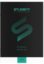 ICO Füzet, tűzött, A4, vonalas, 32 lap, ICO "Student Premium", fekete (TICSFPV)