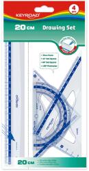 Keyroad Vonalzó készlet 20 cm, 4 db/bliszter Keyroad (38547)