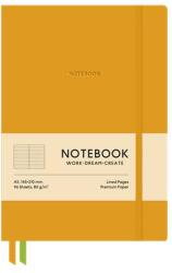 Shkolyaryk Publishing House Jegyzetfüzet, A5, vonalas, 96 lap, keményfedeles, műbőr borító, SHKOLYARYK "Genius", narancs (SB7129L)