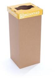 RECOBIN Szelektív hulladékgyűjtő, újrahasznosított, 50 l, RECOBIN "Office", sárga (URE001)
