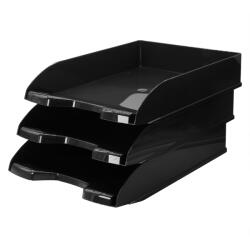 BLUERING Irattálca műanyag 345, 345x255x65mm, Bluering®, fekete (3838889)