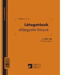 Pátria Nyomtatvány Látogatásokat előjegyző könyv 150 lapos 206x173 mm (C.3341-20)