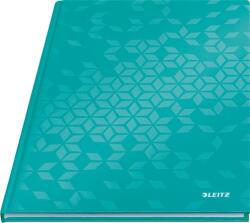 Leitz Beíró, A4, kockás, 80 lap, keményfedeles, LEITZ "Wow", jégkék (E46261051) - irodasziget