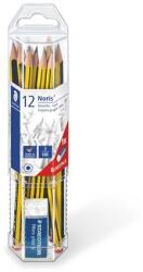 STAEDTLER Grafitceruza készlet, ajándék radírral, HB, hatszögletű, STAEDTLER "Noris 120 (TS61120P1)