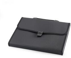 BLUERING Irattartó táska, harmonikatáska, 13 rekeszes füles csatos Bluering® fekete (879707) - irodasziget